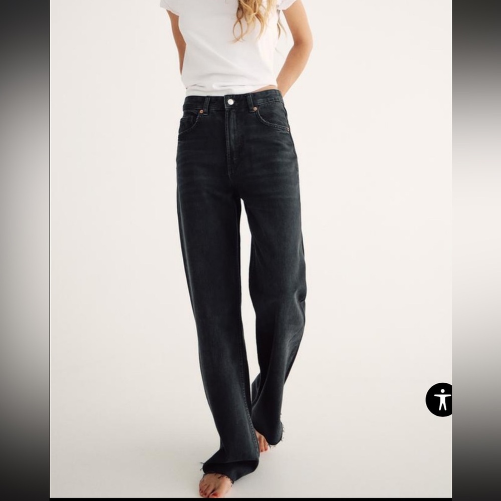 Zara High rise, wide leg jeans- FULL LENGTH